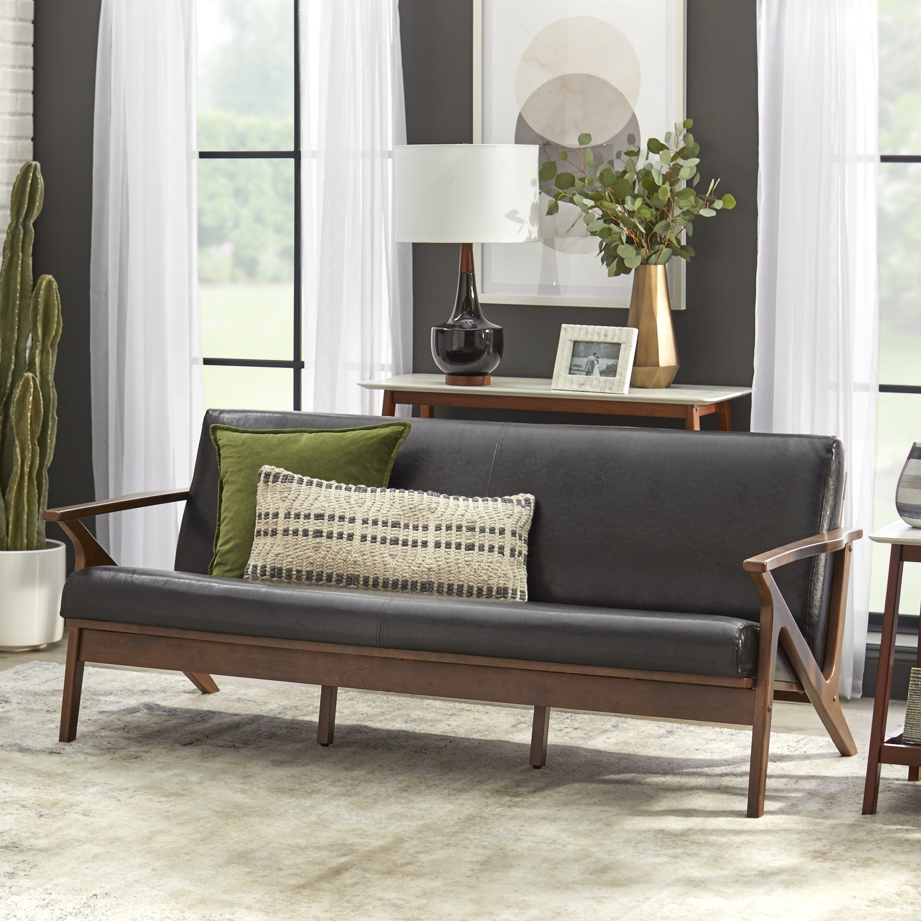 Faux leather couch cushions sales